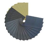 Dura-Gold Premium - Wet or Dry - Ultra Fine Variety Pack - Professional cut 5-1/2" x 9" Sheets - 5 each of (800, 1000, 1500, 2000, 3000) Automotive Woodworking - Box of 25 Sandpaper Finishing Sheets