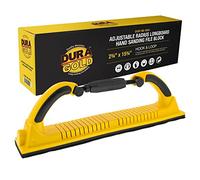 Dura-Gold Pro Series Adjustable Radius Flex Longboard Hand Sanding File Block with Both Hook & Loop Backing and PSA Backing Conversion Adapter Pad, Use Continuous Rolls or Sandpaper Sheets, Auto, Wood