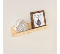 Dura Naturally Finished Solid Pine 48Cm Book Display Shelf Core Products Light Sand One Size