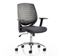 dura task office chair in black with arms