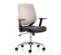 dura task office chair in grey with arms