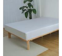 DURA TRIBE Bamboo Fitted Bedsheet - Silvery Grey - Double Fitted Bedsheet - 100% Organic Bamboo Viscose Breathable