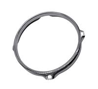 Durability 1.2mm Metal Drum Rimmed Quickly Install Silver Hoop For Live Performances And Practice