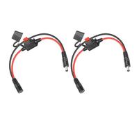 Durability 14AWG Coppers Power Extension Cable with 10.0A Fuses Quick Disconnects Wire Harnesses for LED Strips Surveillances Quick Disconnects Power Cable