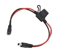 Durability 14AWG Coppers Power Extension Cable with 10.0A Fuses Quick Disconnects Wire Harnesses for LED Strips Surveillances Quick Disconnects Power Cable