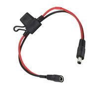 Durability 14AWG Coppers Power Extension Cable with 10.0A Fuses Quick Disconnects Wire Harnesses for LED Strips Surveillances Quick Disconnects Power Cable