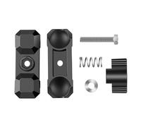 Durability Aluminum 60mm Double Socket Arm Clamp Mount for 20mm Bases Ideal for Bicycles and Motorcycles Holder Double Socket Arm