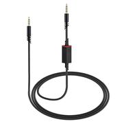 Durability Braide 3.5mm Music Cable For A10/A40 Gaming Headsets Cord With Gold Plate Connectors Inline Mute Music Replacement