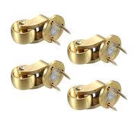 Durability Brasses Rotating Casters Universals Stem Casters Castor for Smooth Movement On Hardwood Floor Small Furniture Brasses Wheel