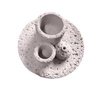Durability Cement Burning Tray Burners Holder With Ashes Catchers For Meditations Home Decors Spiritual Practice Concrete Incenses Holder