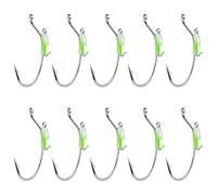 Durability Fishing Hook Glowing Technology and Spring Secure Live Baits Increased Success in Low Light Condition Fishing Lures