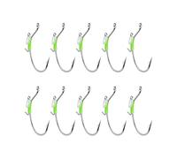 Durability Fishing Hook Glowing Technology and Spring Secure Live Baits Increased Success in Low Light Condition Fishing Lures