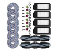 Durability Focused Accessory Set for Ecovacs For Deebot X1 TFor 10 X1 For Turbo Cleaner Includes Plastic Based Brush and Mop Elements