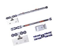 Durability Frameless Glass Door Hanging Wheel Damping Buffer Quiet Sliding Pulley Kitchen & Bathroom Accessories Moving Door Track Fittings