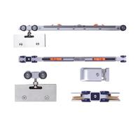 Durability Frameless Glass Door Hanging Wheel Damping Buffer Quiet Sliding Pulley Kitchen & Bathroom Accessories Moving Door Track Fittings