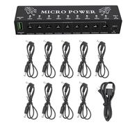 Durability Guitar Effect Power Supply 9 Output Adjustable Voltages Small Size For Professional Equipment Compacts Equipment Power Supply
