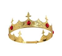 Durability Metal Crowns King Headpiece Stage Actor Crowns Unique Costume Suitable for Men Parties Event Accessories Stage Actor