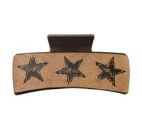 Durability PU Leather Hair Claw Clip Creative Halloween Square Hair Clip Office Hair Accessory