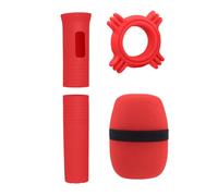Durability Silicone Microphone Case WindScreen Antiroll Rings For Clear Sound Extended Lifespans Secure Grip Microphone Cover