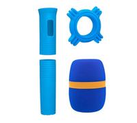 Durability Silicone Microphone Case WindScreen Antiroll Rings For Clear Sound Extended Lifespans Secure Grip Microphone Cover