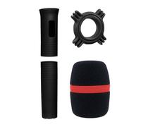 Durability Silicone Microphone Case WindScreen Antiroll Rings For Clear Sound Extended Lifespans Secure Grip Microphone Cover