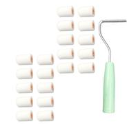 Durability Soft Grip Sponge Paint Roller Tool with Comfortable Handle Roll Brush for Detailed Painting Projects Thumb Roller Head with Handle