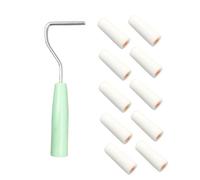 Durability Soft Grip Sponge Paint Roller Tool with Comfortable Handle Roll Brush for Detailed Painting Projects Thumb Roller Head with Handle