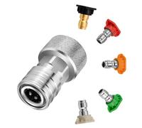 Durability Stainless Steel Garden Hose, Adapter with Nozzle
