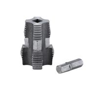 Durability Steel 1/2" 3/4" PVC Pipe Tap for Efficient Threading Electric Drill Compatible Water Pipe Internal Threader PVC Threader