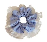 Durability Stripe Heart Hair Scrunchie Multilayered Halloween Hair Elastic Suitable For Various Occasion