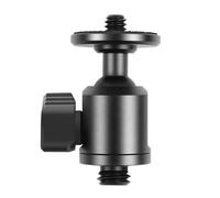 Durability Swivels Mount Ball Head Adapter 1 / 4in Female to 1 / 4in Male Thread 360°Ratation, 90°Tilt for Photography Adapter