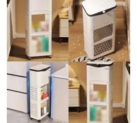 Durability Waste Container With Modern Look Feet Wheel For Household Cleanliness In Various Indoor Space Portable Trash Can