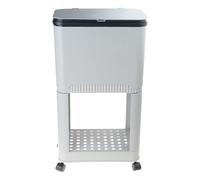 Durability Waste Container With Modern Look Feet Wheel For Household Cleanliness In Various Indoor Space Bathroom Trash Can