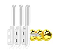 Durability Waterproofed Fishing Bites Sensors Night Fishing Sensors Bells Light Submergible Alerts Device Double Clip Bites Alerts