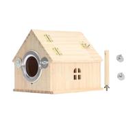 Durability Wood Bird Cage With Removable Top Hanging Breeding Cage For Parrots And Swallows Conure Nest