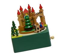Durability Wood Christmas Music Box Classical Melodies For Enhancing Festival Ambiances Living Space Home Display Christmas Music Box