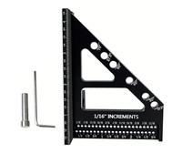 Durability Woodwork Measuring Square Ruler MultiAngle Measuring Ruler Incrementals Holes For Parallel Line Drawing MultiAngles Measurement Tool