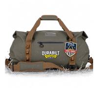 DuraBilt 80L, Waterproof Duffle, Travel & Dry Bag, Molle Loops, Green | Heavy duty tactical bag, roll-top seal, Ballistic-strength bottom, 23 molle loops, and RF seams