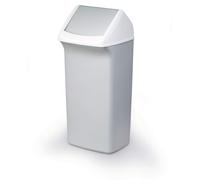 Durabin Contemporary Grey Square Recycling Bin + Swing Lid - 40L Durable Grey 1 Pack