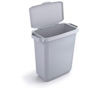 Durabin Grey Rectangular Recycling Bin + Grey Hinged Lid - 60L Durable Grey 1 Pack