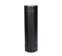 DuraBlack 6-Inch Single Wall Flue Pipe Connector for Wood Stoves, Steel Material Providing Safe and Efficient Smoke Exhaust Solution