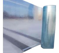 Durable 0.8mm Polycarbonate Roof PanelWeatherproof Outdoor Canopy Covering Corrugated Waterproof Sheets for Patio Balcony Carport (W0.8xL12m)