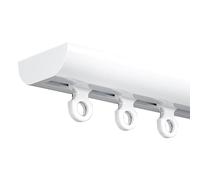 Durable 1 6m Aluminum Curtain Track for Living Room Bathroom Bedroom Partition 150cm Ceiling Mount Rod Easy Installation Sleek Design Heavy Duty Support