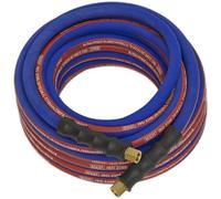Durable 10 Metre Extra Heavy Duty Air Hose With 1/4 Inch Bsp Unions And 8mm Bore