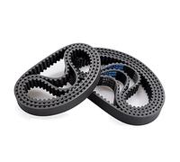 Durable 10 pcs HTD 5M Timing Belts 275/280/285/290mm, Width 10/15/20/25mm 5mm Pitch Rubber Pulley Belt Synchronous Belt (Length : 280mm, Width : 15mm)