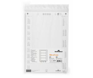 Durable 100302 non-adhesive label 80 pc(s) White Rectangle