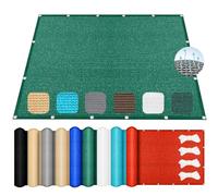 Durable 100x540 cm Sun Shade Sail with Grommets, UV Protection, Breathable Windbreak Net, Includes Ties for Garden, Outdoor, Balcony - Dark Green