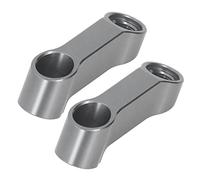 Durable 10mm Mirror Extender Adapters Ideal for F900XR F900R S1000XR S1000R, Aluminium Alloy Spacers Extension Kit for Improved Rearview, 2pcs Adapters (Grey)