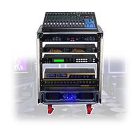 Durable 10U Road Case, 19.5" Rackable Depth, Brakes and Swivel Casterswith Thickened Metal Construction, Non-slip side handles, Protection for Mixer, Audio Equipment(C3)