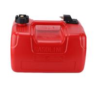 Durable 12L Portable Boat Fuel Tank External Petrol Storage Lightweight Design High-Density Plastic Secure Cap Hose Connector for Outboard Motor